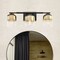 Designers Fountain Gatsby 24 in. 3-Light Matte Black Vanity Light with Gold Ombre Shades for Bathrooms D306M-3B-MB - alternate 8